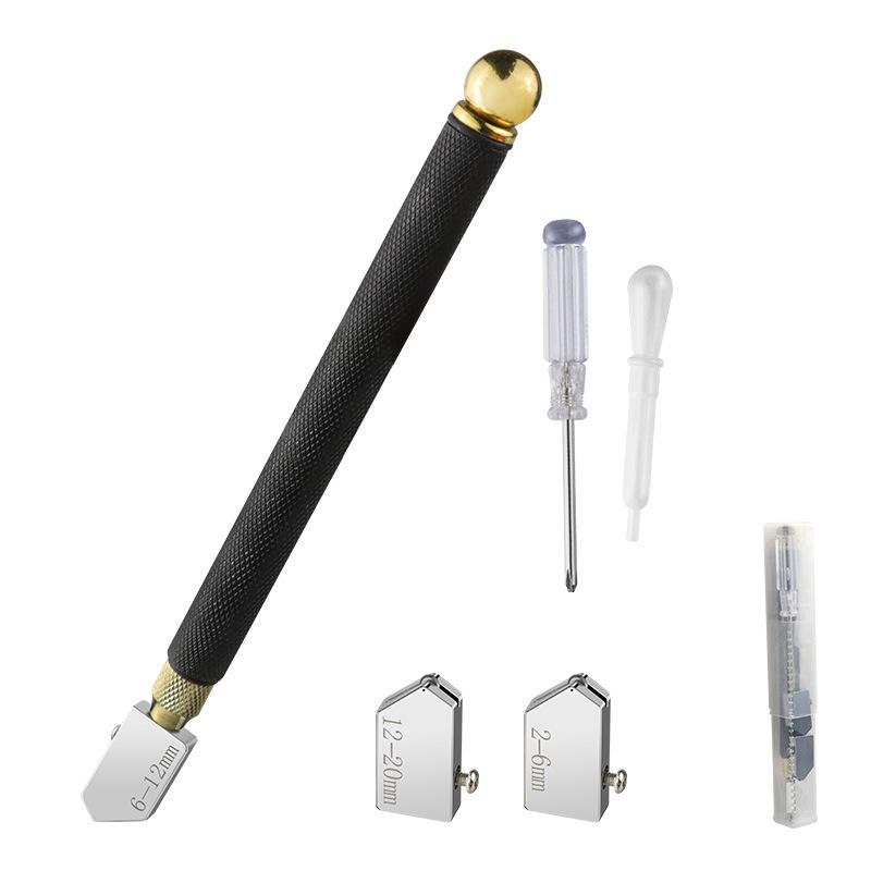 Multi-Purpose Marble & Glass Tile Cutter Set with Oil-Filled Alloy Blade