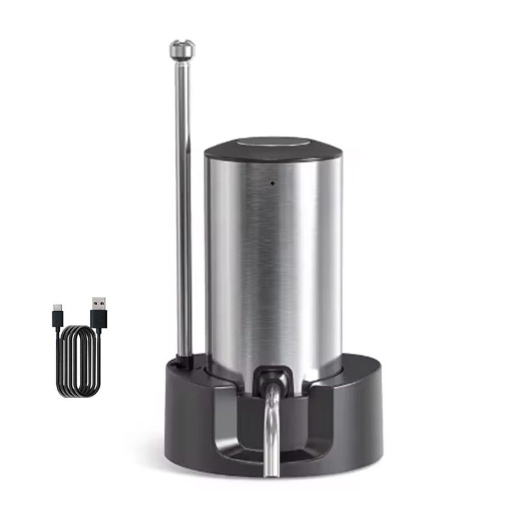 Stainless Steel Electric Decanter Set Rechargeable Wine Dispenser Wine Aerator  Wine Lover