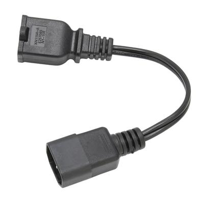 IEC320 C14 auf 1 15R Kabel Stecker auf Buchse Wasserdichtes Stromadapterkabel für Schreibtischlampe Digitalkamera