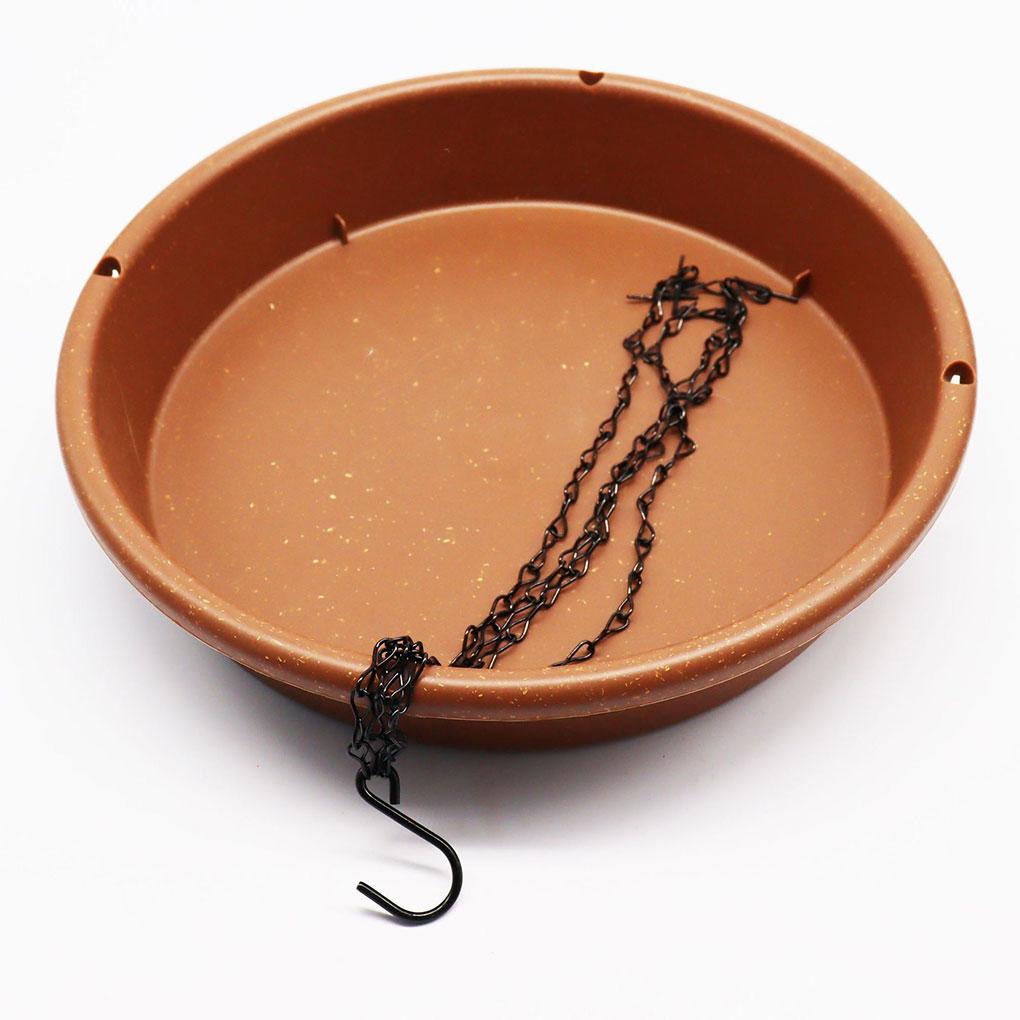 Bird Feeder Bath Tray Hanging Style Water Drinker Large Capacity Food Feeding Trays Pet for Patio Backyard Decor