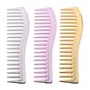 Resin Electroplating Hairdressing Comb Scalp Massage Hair Brush Large Wide Tooth Comb Detangling Comb for Men Women Salon
