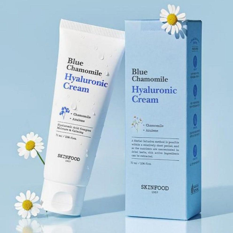 Skinfood Blue Chamomile Hyaluronic Cream, 70ml, 2pcs