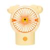 Taiwanese Style Portable Mini Desktop Fan - Three Speed, USB Rechargeable, with Cute Cheese Pet Design.