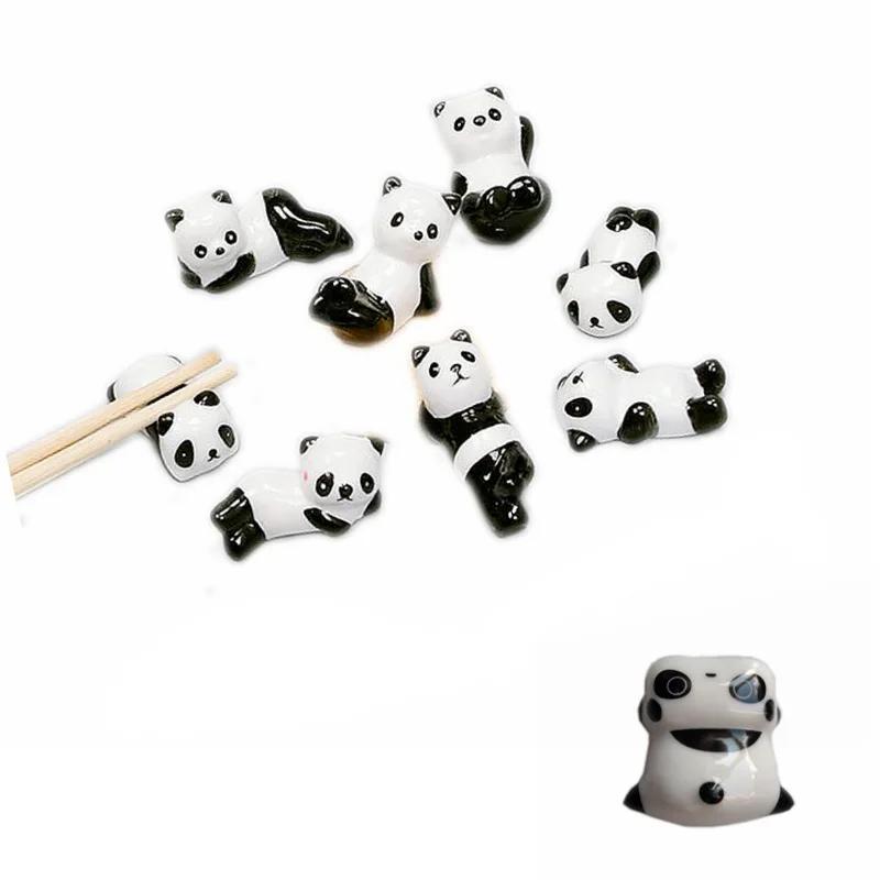 Mode Keramik Essstäbchen Cartoon Halter Ständer Panda Essstäbchenhalter Matte Essstäbchen Pflege Mode Küchengeschirr Werkzeuge