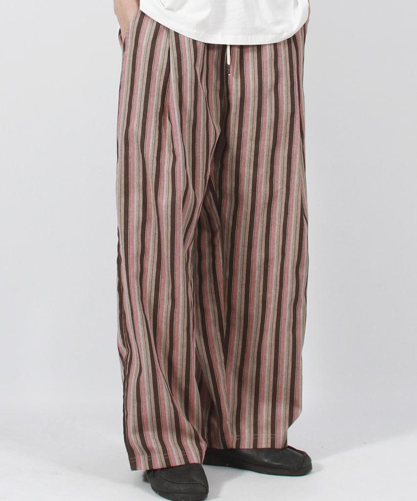 Deumakeu M Vintage Streifen Weite Hose Staubrosa