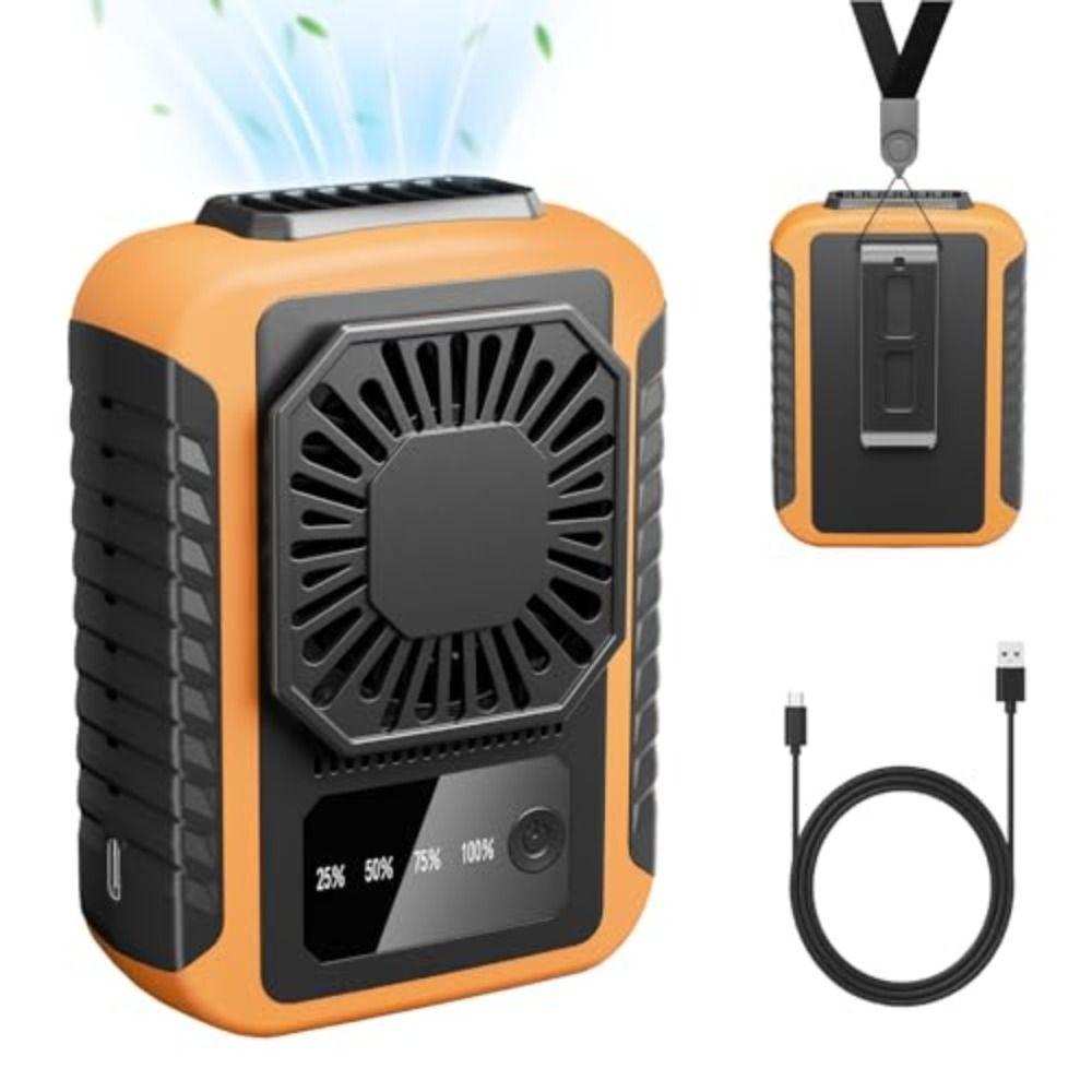 Adjustable Speed Neck Hanging Fan Handheld Portable Waist Fan  Outdoor Work