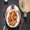 ZISIZ Korean Style Stainless Steel Serving Plate