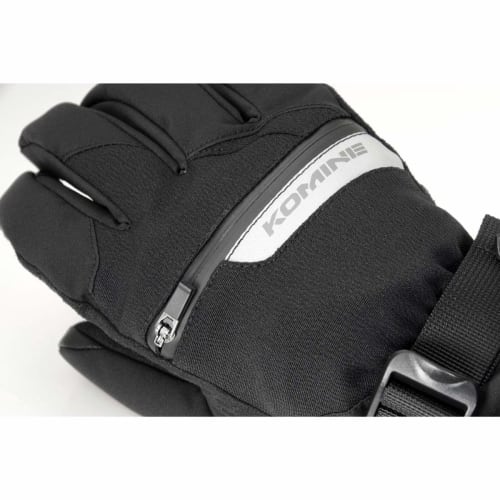 Komine Bike System Winter Long Gloves L Black/Red 06-845 GK-845
