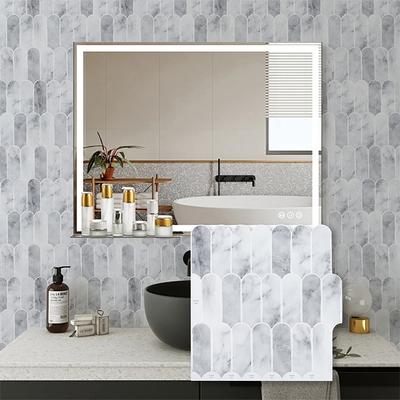 1 Stück 3D Fliesenaufkleber Selbstklebende Fliesenrückwand für Küche Badezimmer Dekorative Wandaufkleber Wasser Schimmelresistent 30X30Cm Neu