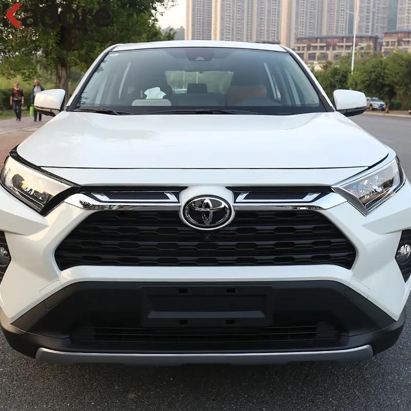 Front Upper Grille Cover Trim For Toyota RAV4 RAV 4 LE XLE 2024 Carbon Car Front Grills Molding Trims