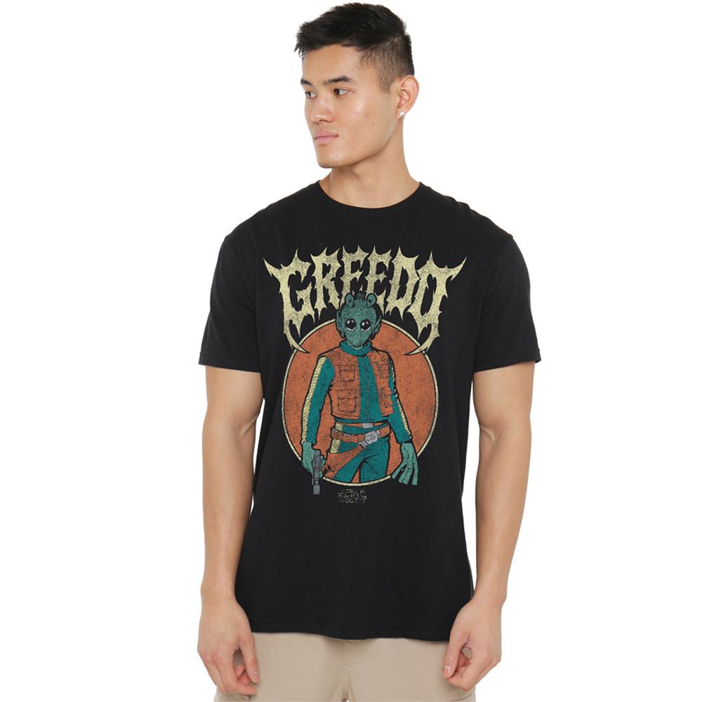 Star Wars Unisex Adult Greedo Metal T-Shirt