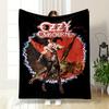 Dynamic Fantasy Artwork with Bold Typography and Intense Color Contrast. for All Seasons Blanket Lunch Break Throw Gift