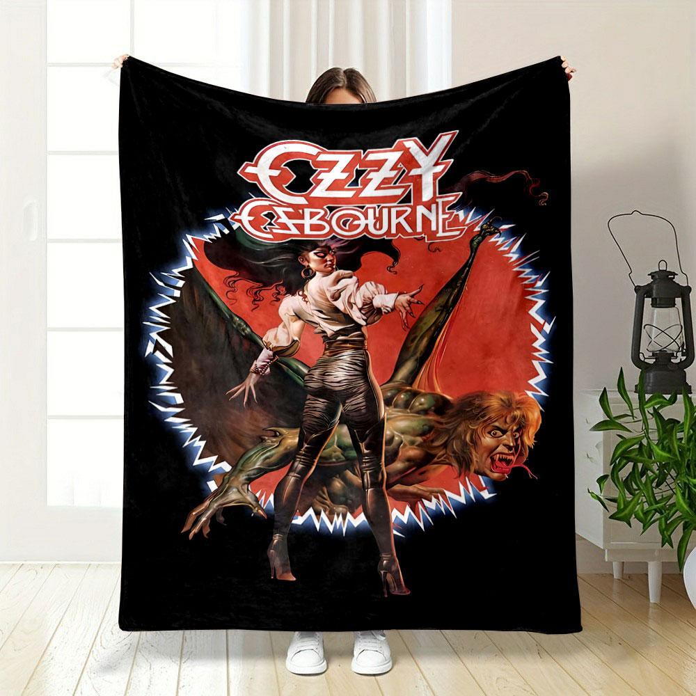 Dynamic Fantasy Artwork with Bold Typography and Intense Color Contrast. for All Seasons Blanket Lunch Break Throw Gift