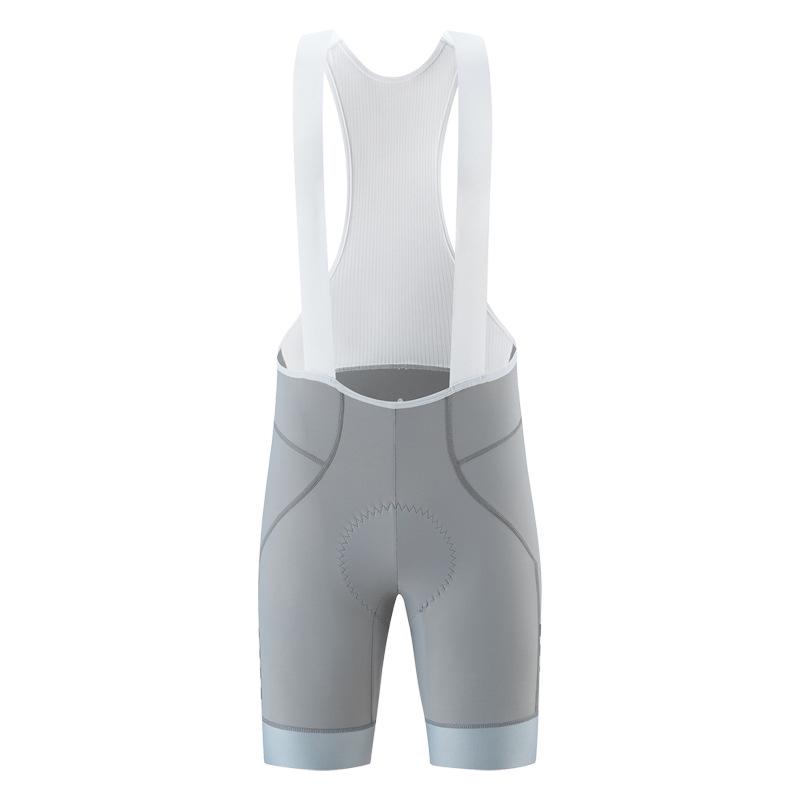 BCBE-ING Men s 2025 Double Arrow Padded Cycling Bib Shorts with Side Pockets for Professional Long-Distance Competitions Extra Large серебряный серый