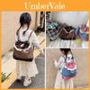Lace Checkered Pattern Backpack With Cute Color Block Design For Kindergarten Boys And Girls