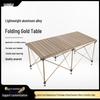 Customizable Aluminum Folding Camping Table - Lightweight, Portable, and Wind-resistant for Outdoor Activities