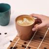 OLOEY Japanese Kiln Glazed Ceramic Latte Coffee Cups (Set of 2)