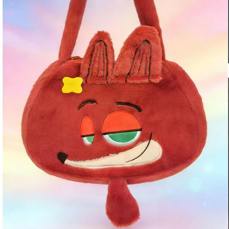 Zootopia Crossbody Bag, Trendy and Versatile Plush Shoulder Bag, Cute and Playful Plush Bag 0182