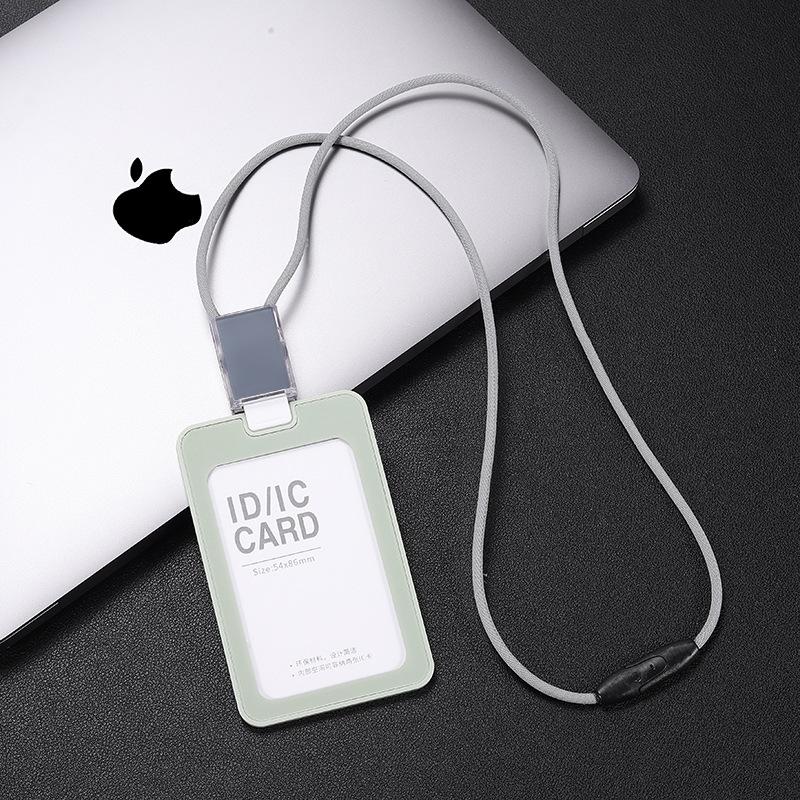 ID Card Holder with Retractable Lanyard for Business, Employee, Student, and Bus Cards