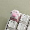 1/4Pcs Lovely Cat Claw Keycaps Cross Axis Key Cap Pink White Cartoon DIY Decoration For Mechanical Keyboard Arrow Keys