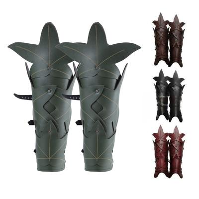 1 Pair Gothic Arm Guard Adjustable Cosplay Medieval Arm Gauntlets for Men Women Vintage Role Play Party Armor Bracers