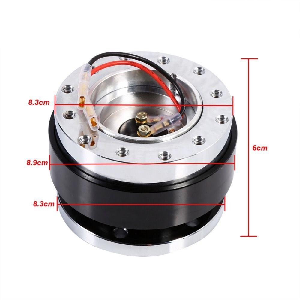 6 Hole Steering Wheel Quick Release 360° Rotation Modified Steering Wheel  Car Refit