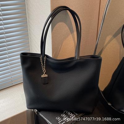 Shoulder Tote Bag 2025 New Temperament Commuter Zipper Big Bag Women's Foreign Style Versatile Mommy Bag