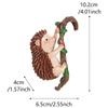 Cute Climbing Hedgehog Figurine Flower Pot Hugger, Resin Hanging Hedgehog Statue Outdoor Decor Fence Ornaments For Patio Lawn
