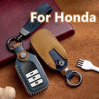 Araba Anahtarlık Kapak Honda Araba Anahtarı Durum Kabuk Anahtarlık ile fit Honda Civic Için Fit HR-V CRV Odyssey Accord Orijinal