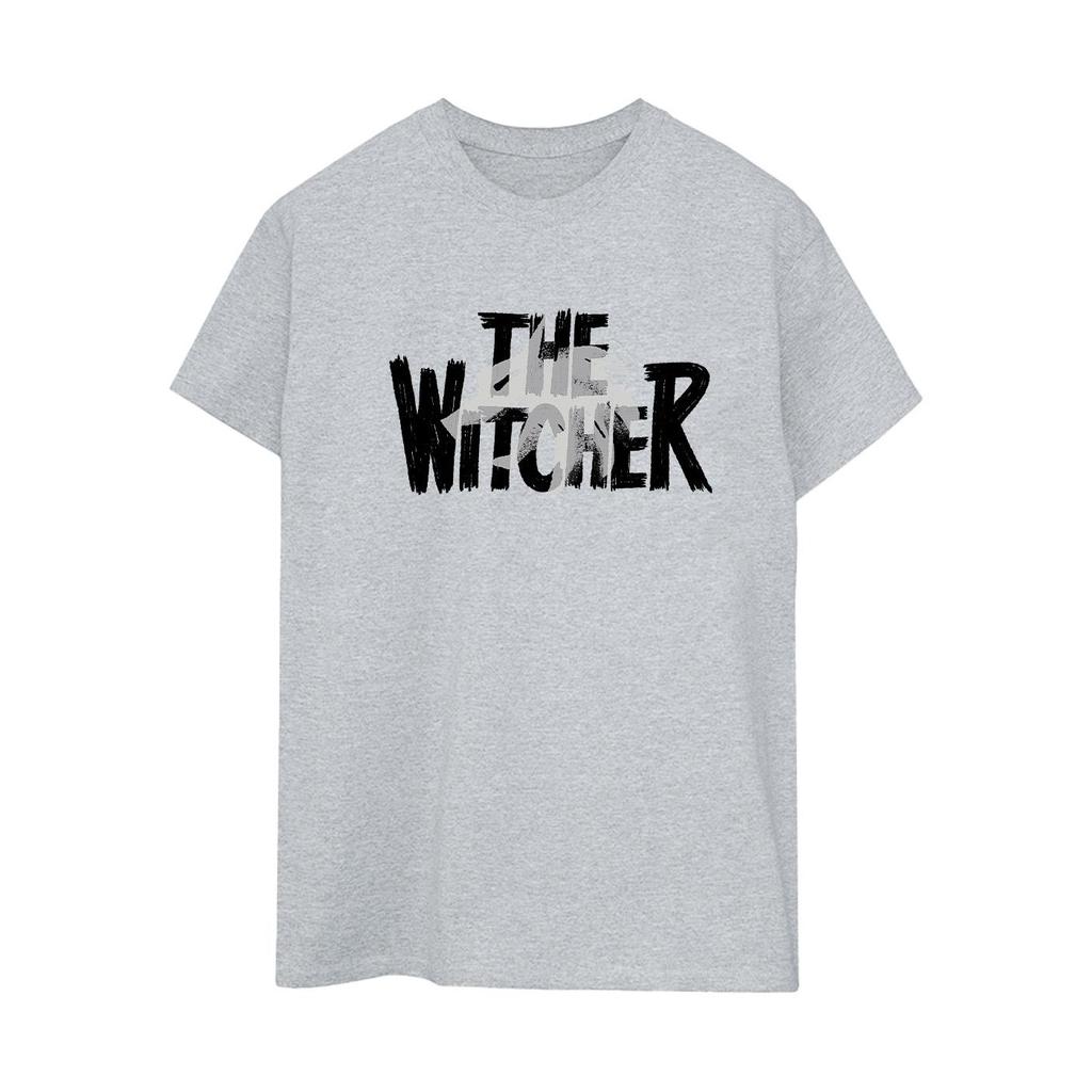 Netflix Womens/Ladies The Witcher Wolfhead Witcher Cotton Boyfriend T-Shirt