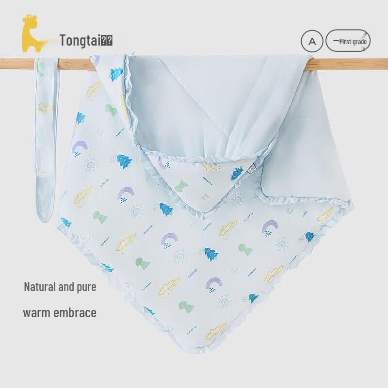 TONGTAI Infant Autumn/Winter Pure Cotton Swaddle Blanket 100x100cm