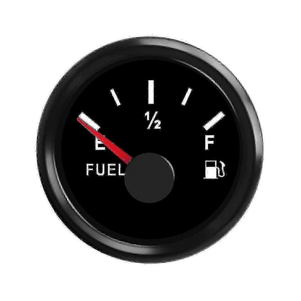 Fuel Level Gauge 0-90 Ohm for Car and Boat, Digital Tank Gauge with LED Display less