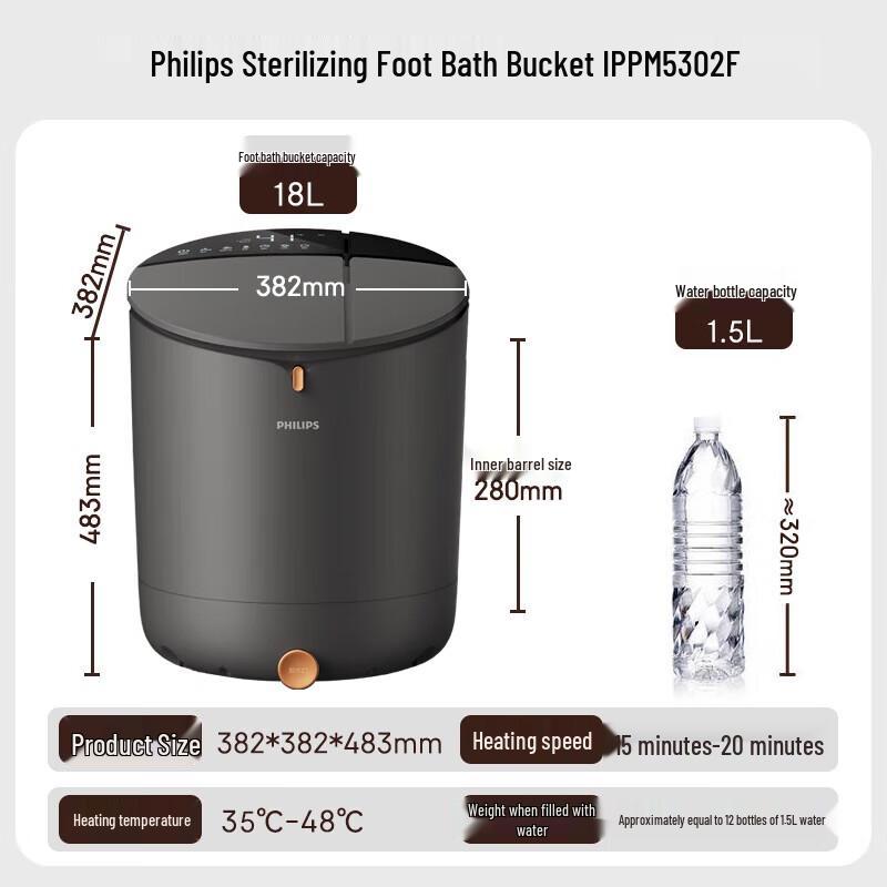 Philips PPM5302F Foot & Leg Massager with UV Sterilization