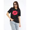 Western Style Fashion Casual Loose Round Neck Print Short Sleeve T-shirt Top Loose Printed T-shirt