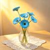 10pcs PU Gerbera Daisies Artificial Flowers Fake Sunflower Stems for Floral Arrangement