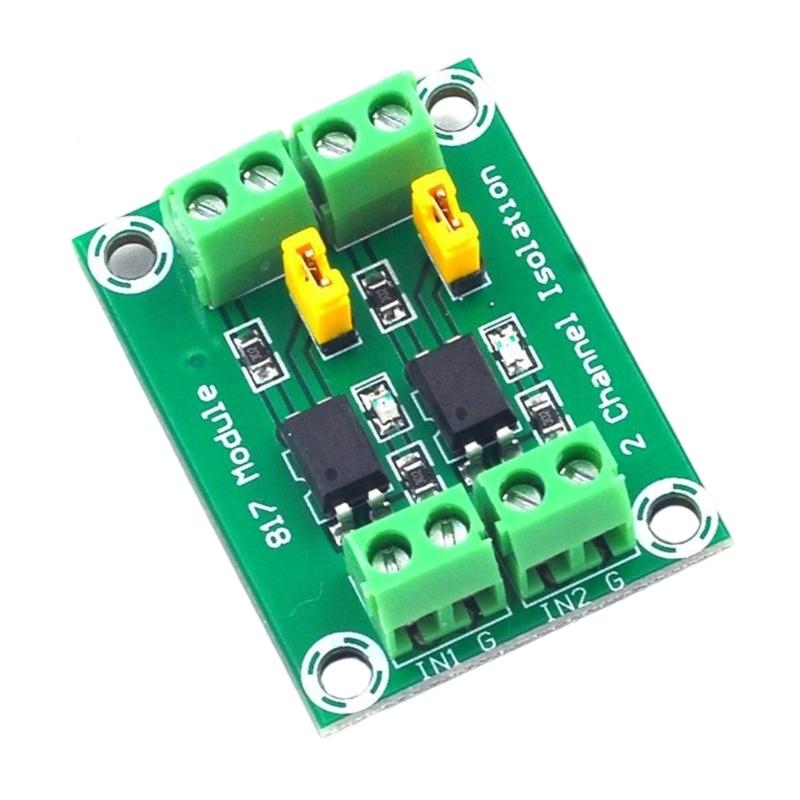 Voltages Level Shifter Isolation Board Using 817 Optocoupler Converts Low Voltages Signals to High Voltages Outputs up to 24V for Power Applications