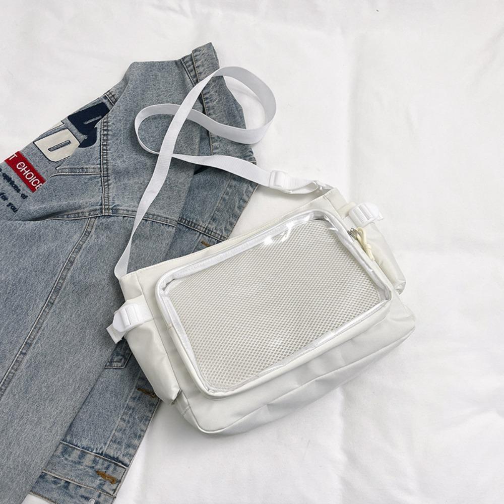 Luxury Designer Transparent Ita Bag Large Capacity College Style Tote Bag Canvas Shoulder Bag Women