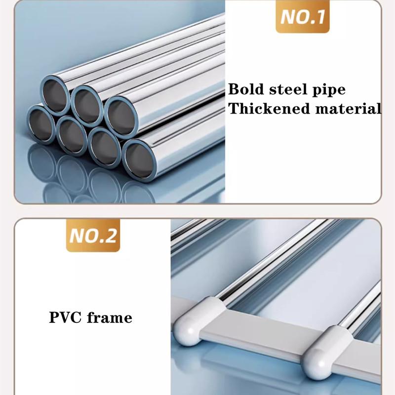 Foldable Stainless Steel Pants Hanger, Multifunctional Trouser Rack with Hooks for Closet Storage, Belt & Scarf Organizer