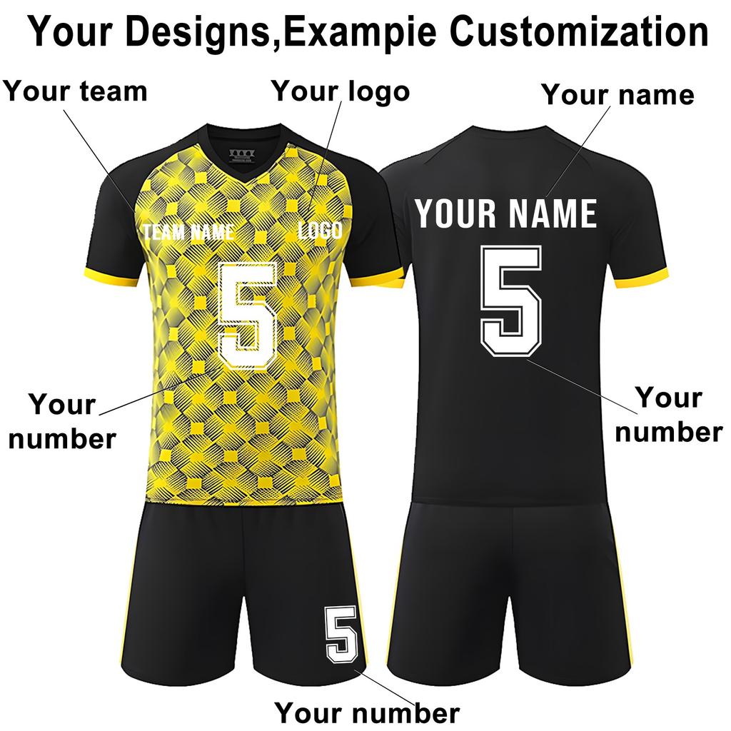 DIY Custom Adult And Children Three-piece Football Uniforms
