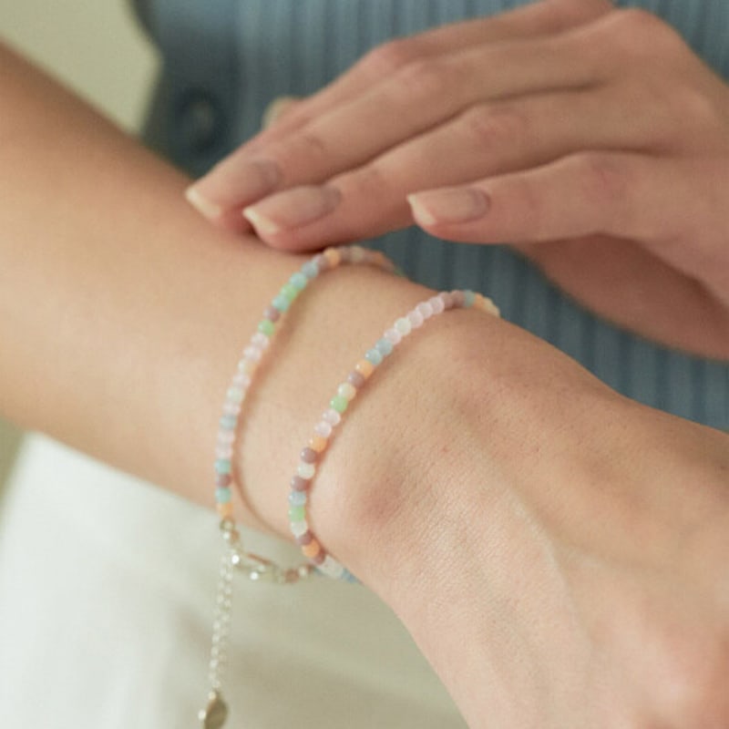 cotoit Cool Tone Beads Bracelet