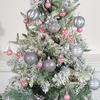 26pcs Barrel Shaped Electroplated Painted Christmas Ball 3/6cm Hanging Ornament  Window