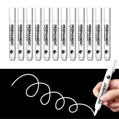 Pens Water-based (white [12 Pieces])