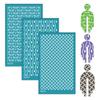 Reusable Silk Screen Stencils for Clay Jewelry Earrings, Texture Sheets for Clay