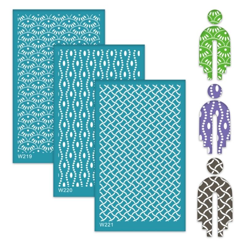 Reusable Silk Screen Stencils for Clay Jewelry Earrings, Texture Sheets for Clay