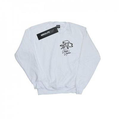 Janis Joplin Womens/Ladies Outline Sketched Sweatshirt