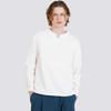 CUSTOMUS Men'S V-Slit Neckline Heart Logo Embroidered Long Sleeve T-Shirt Cxs25Fkrt903 Ivy