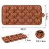 15 wnęk Mini forma do czekolady w kształcie serca Silikonowe formy do cukierków Gummy Jelly Mold