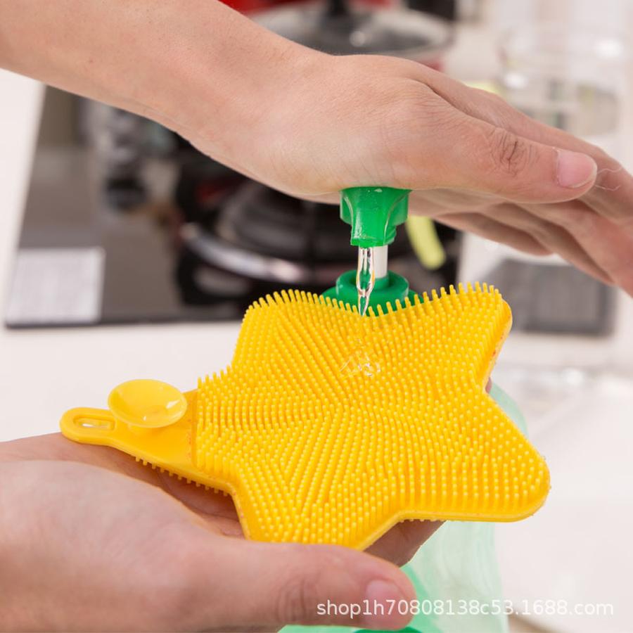 3 Stück Silikon Spülbürste Reinigungsbürste Haushaltsreinigungstuch Antihaft Öl Topf Spezielles Ultrafeines Tuch Leicht zu Reinigen Beschädigt Beschichtung nicht