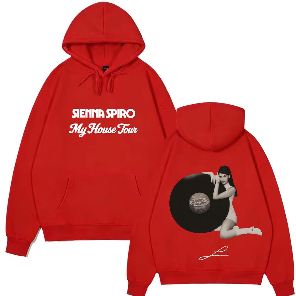 Hot Sale Sienna Spiro My House Tour 2026 Graphic Hoodie Men Women Hip-hop Vintage Pullover Long Sleeves Hoodie Perfect for Commute & Loungewear