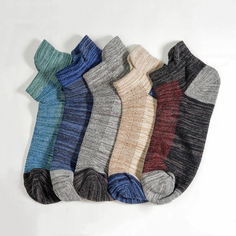 5Pairs Men's Socks Cotton Sports Basketball Running Mountaineering Male Socks Compression High Quality Breathable Sports Socks